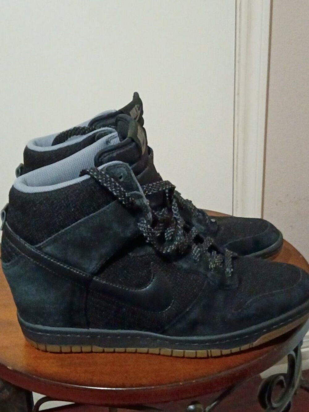 Nike Dunk Sky Hi Essential Hidden Wedge Black 644877-006 Shoes Women’s Size 11
